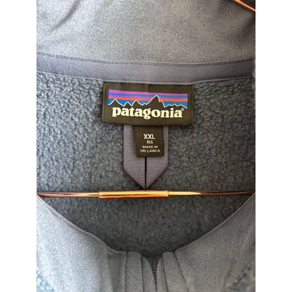 Patagonia Backroads Mens Sleeveless Full-Zip Sweater Fleece Vest Blue Sz XXL - Picture 9 of 9